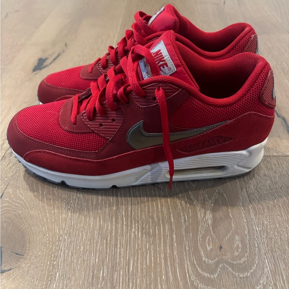 Nike Other - Nike Red and White Air Max Sneakers 11